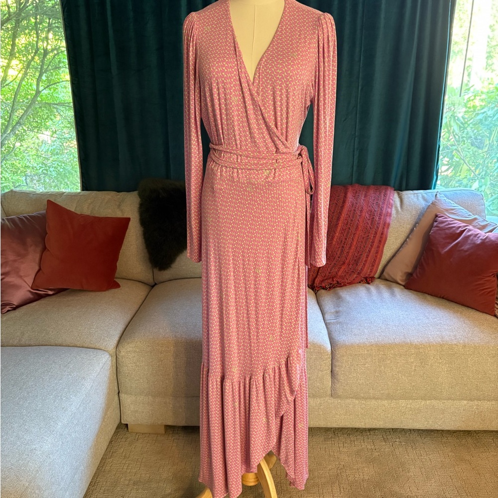 Pink Wrap Dress